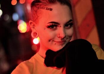 woman with piercings